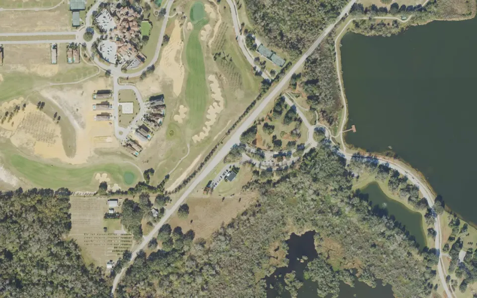 USDA NAIP aerial view around Cavallo Drive in Bella Collina, Florida (2023-01-12).