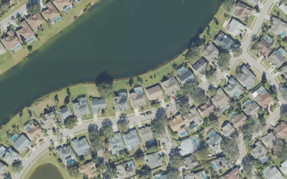 USDA NAIP aerial view of part of Hunter’s Creek, Florida (2023-01-12).