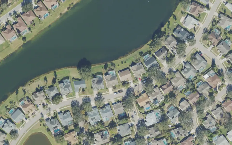USDA NAIP aerial view of part of Hunter’s Creek, Florida (2023-01-12).