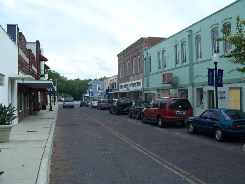 A street in Winter Garden’s Downtown Historic District, photographed in 2007.